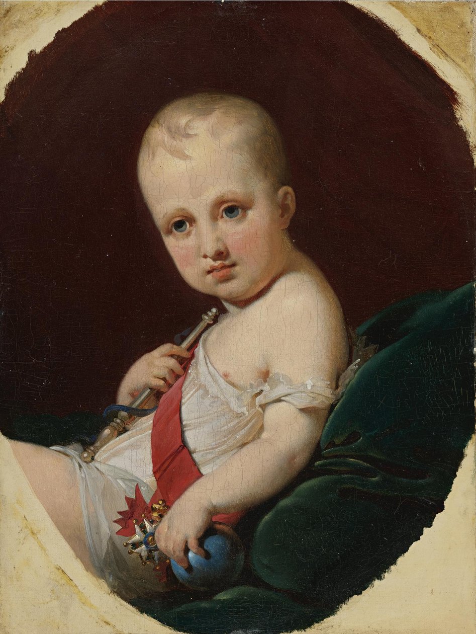 Napóléon François Bonaparte, Reichstadt hercege, Róma királya 1811-1832, kb. 1812 alkotó: Jean Baptiste Mauzaisse