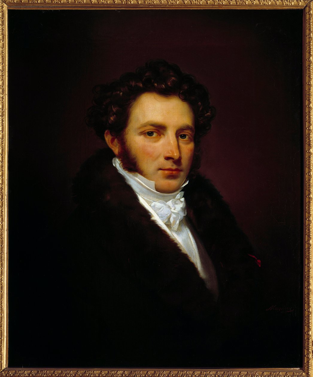 Louis Marchand gróf (1791-1876) portréja, I. Napóleon első inasa 1814-től 1821-ig. Mauzaisse Jean Baptiste (1784-1844) festménye. h s/t 0,74 x 0,6 m. Malmaison. Chateau Múzeum alkotó: Jean Baptiste Mauzaisse