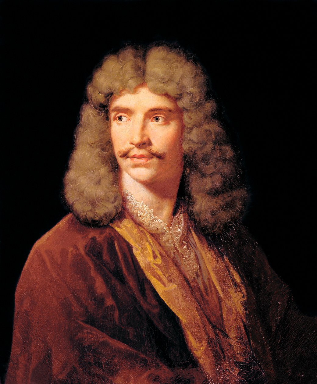 Jean-Baptiste Pocquelin portréja, Moliere szerint. Jean Baptiste Mauzaisse (1784-1844) festménye Mignard Pierre (1612-1695) festménye nyomán. alkotó: Jean Baptiste Mauzaisse