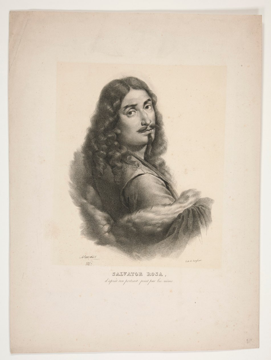 Salvator Rosa portréja alkotó: Jean Baptiste Mauzaisse