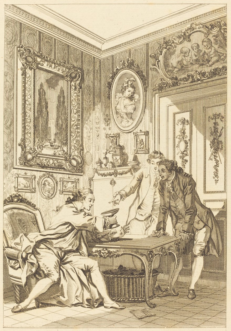 Az elvarázsolt pohár alkotó: Jean Baptiste Michel Dupreel after Jean Honoré Fragonard
