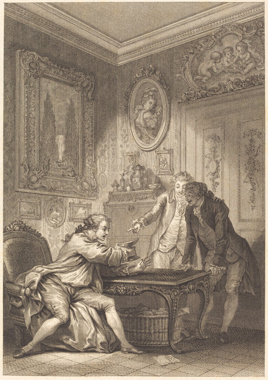Az elvarázsolt vágás alkotó: Jean Baptiste Michel Dupreel after Jean Honoré Fragonard