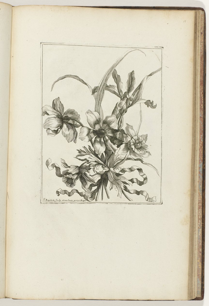 Kötött csokor Les Petits Bouquets (sorozat címe) alkotó: Jean Baptiste Monnoyer