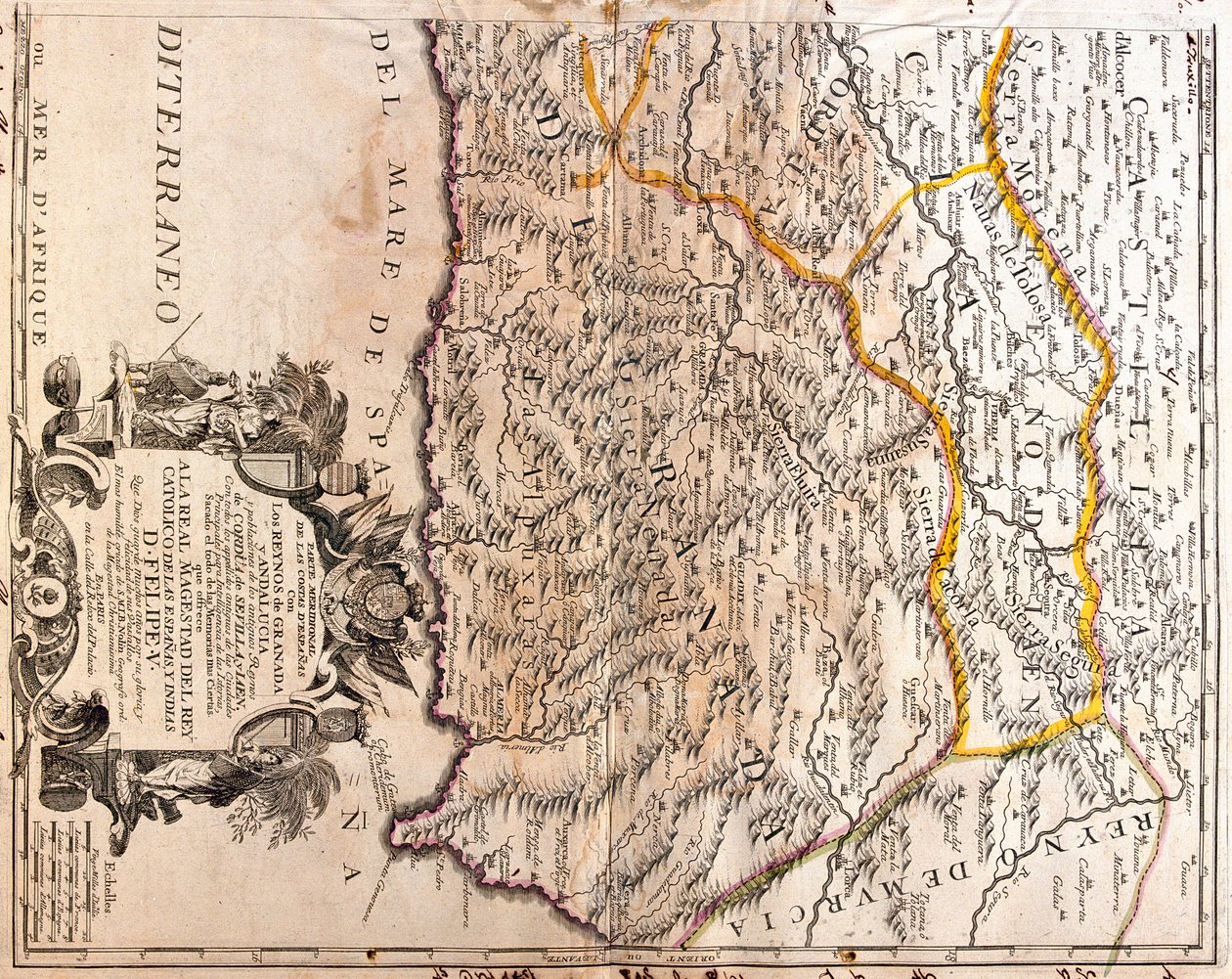 Andalúzia, Kasztília-La Mancha, Murcia, Spanyolország alkotó: Jean-Baptiste Nolin