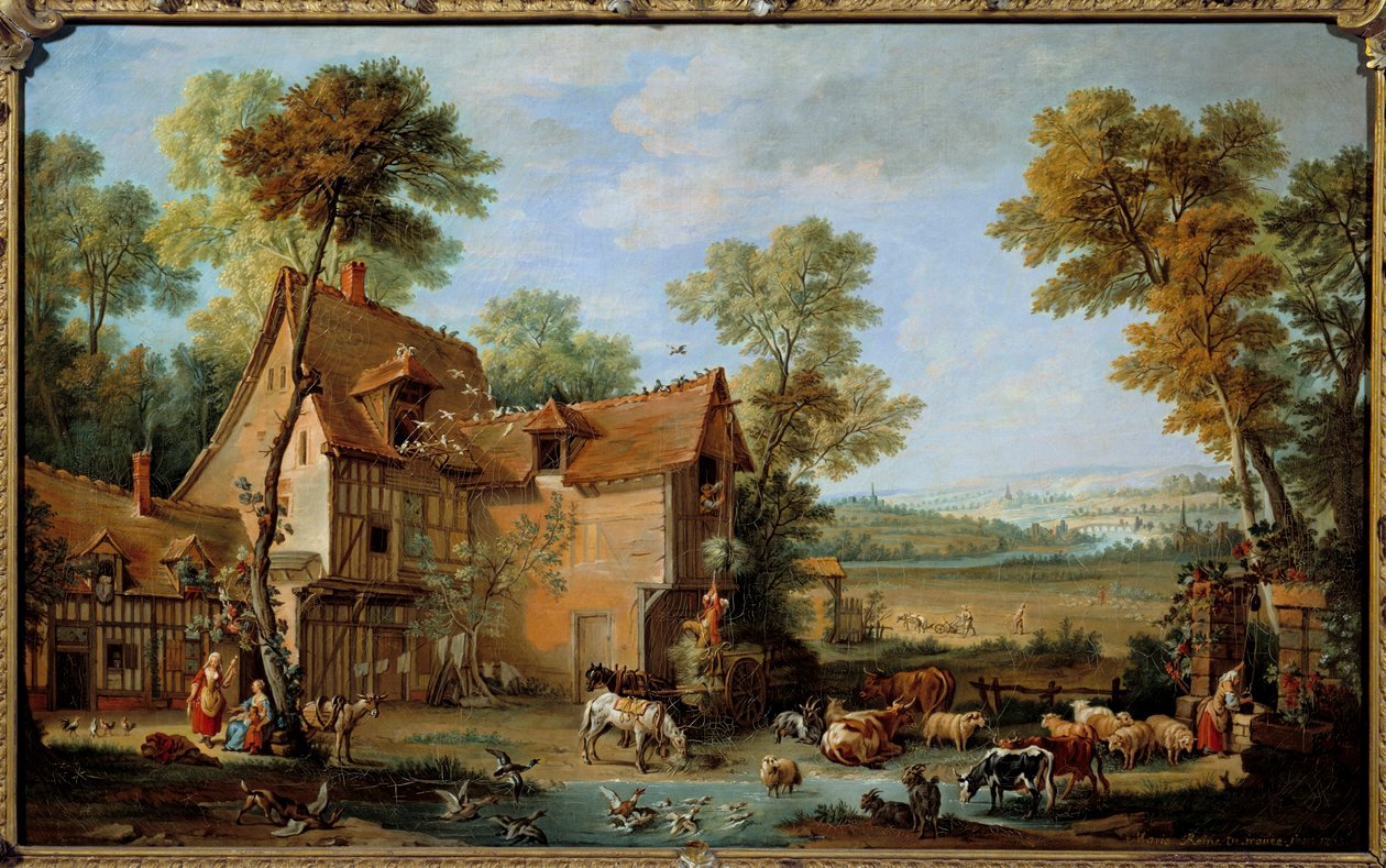 Jean Baptiste Oudry (1686-1755) farmfestménye 1753 alkotó: Jean Baptiste Oudry