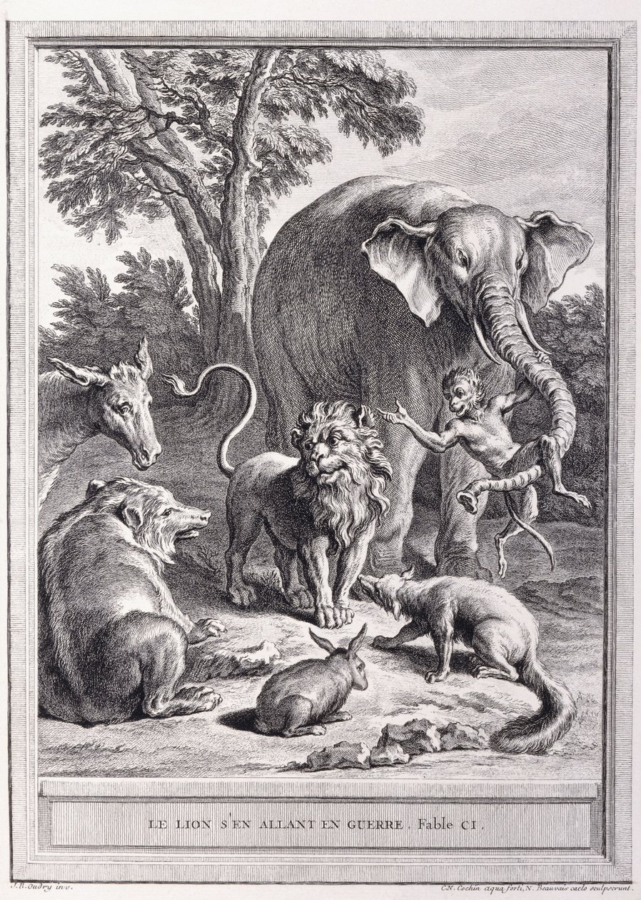 A háborúba induló oroszlán, 1755-1759 körül alkotó: Jean Baptiste Oudry