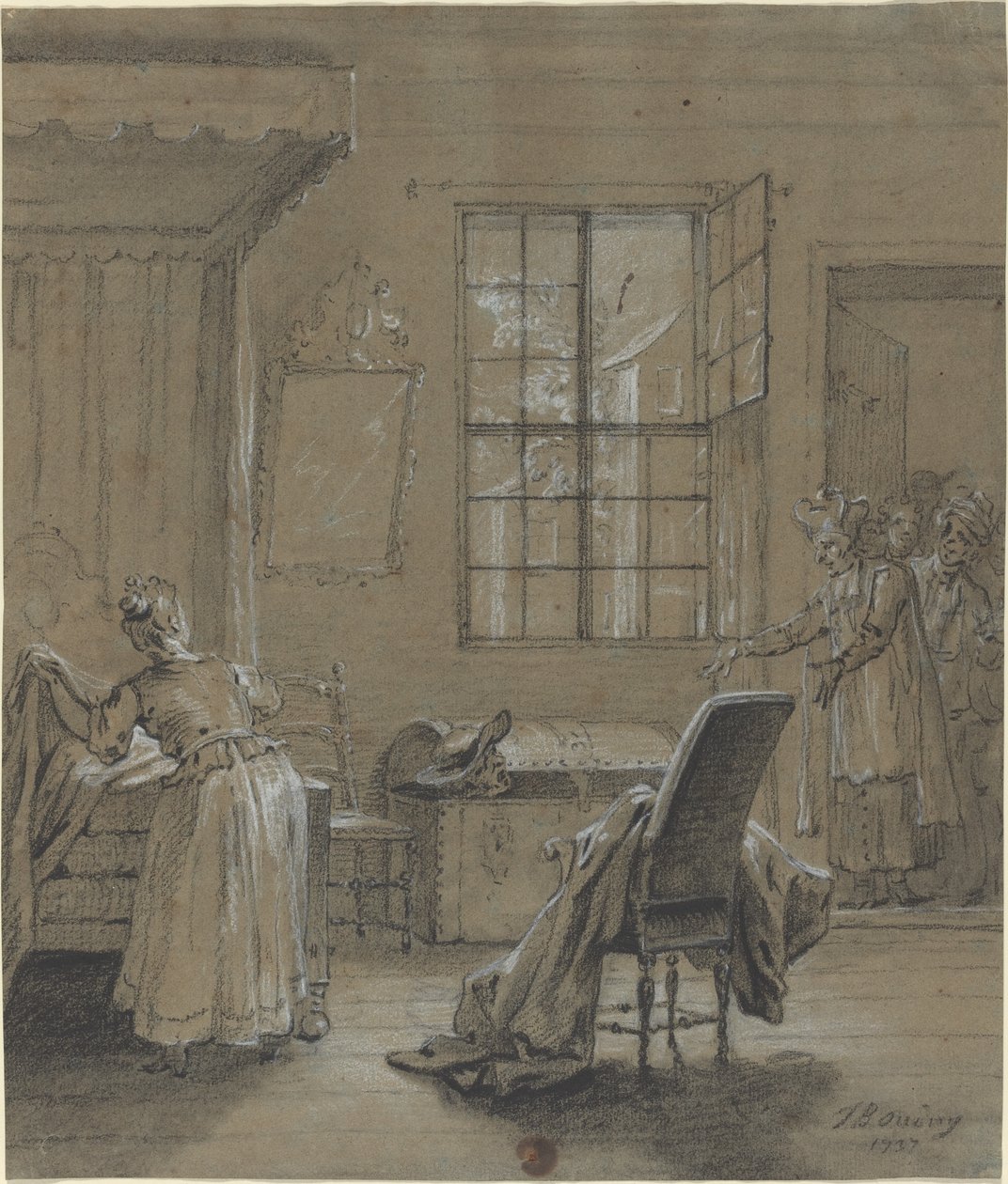 Pletyka a csomagtartóban alkotó: Jean Baptiste Oudry