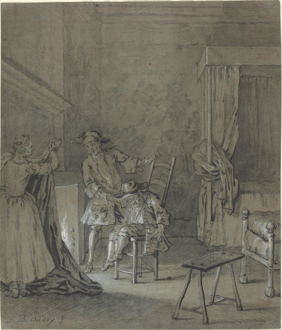 Ragotin megrészegült La Rancune-tól alkotó: Jean Baptiste Oudry