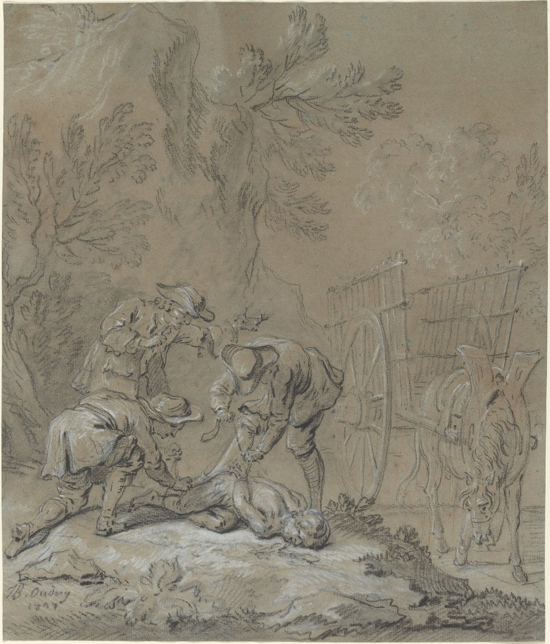 Ragotint megkötözték az őrült szülei alkotó: Jean Baptiste Oudry