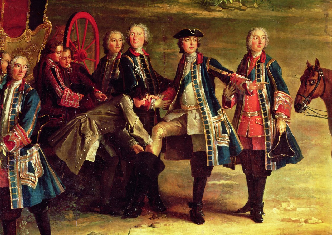 A király csizma, részlet a Compiegne-i Puits-du-Roi-vadászat találkozójáról (191987-es részlet) alkotó: Jean Baptiste Oudry