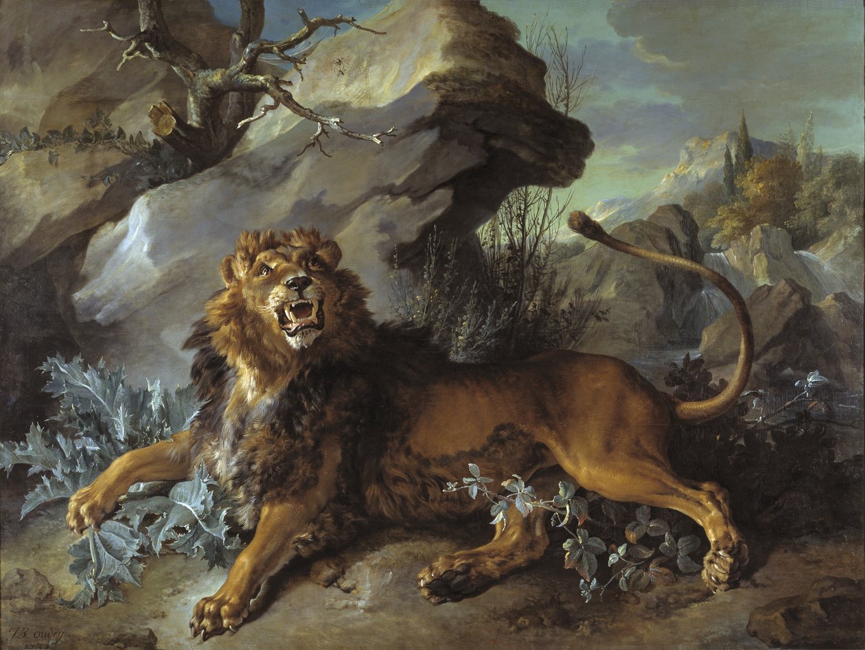 Az oroszlán és a légy, 1732 alkotó: Jean Baptiste Oudry