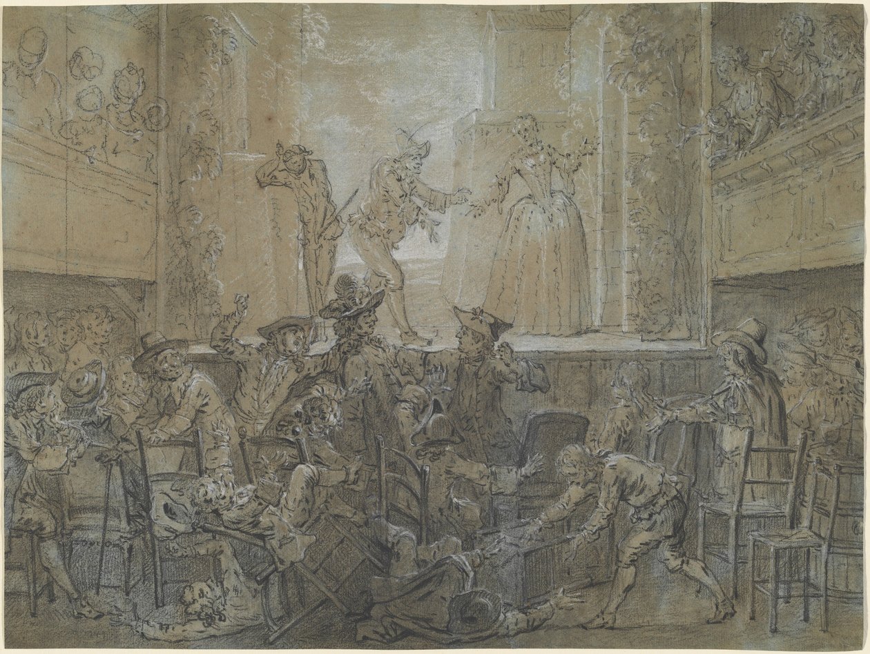 A jelenet a magas Baguenodière-rel alkotó: Jean Baptiste Oudry