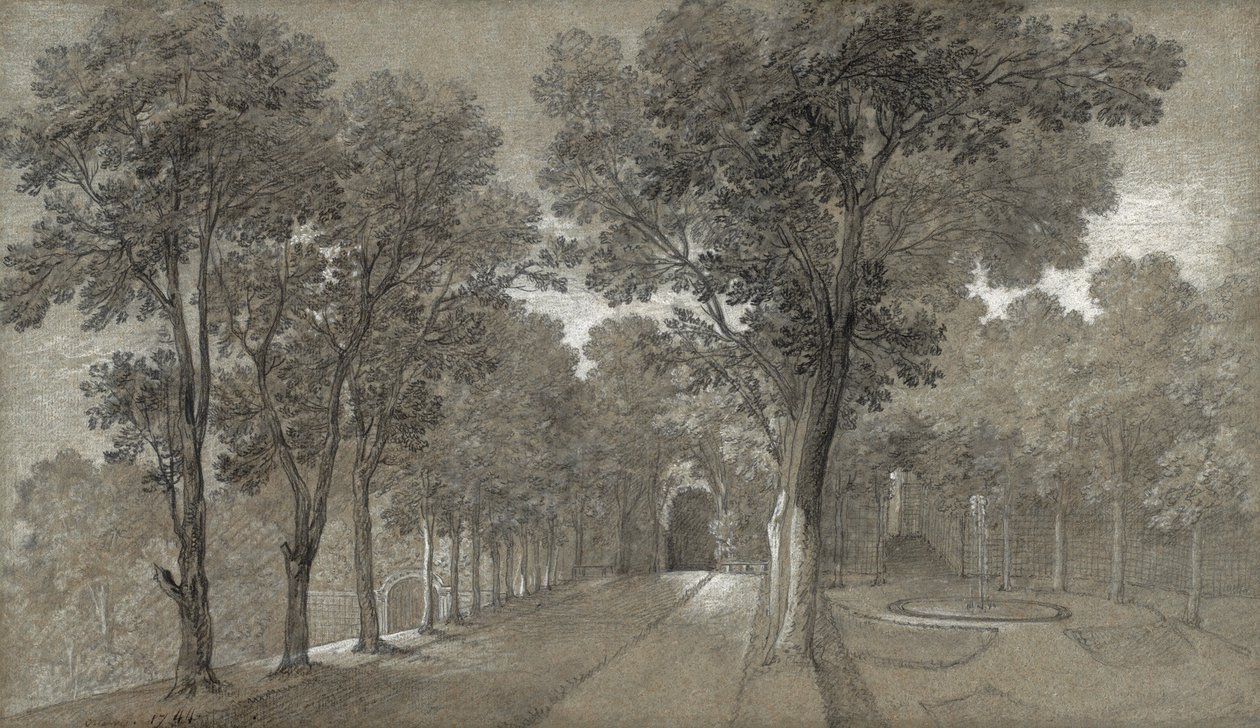 Kilátás az Arcueil-i parkra, 1744 alkotó: Jean Baptiste Oudry