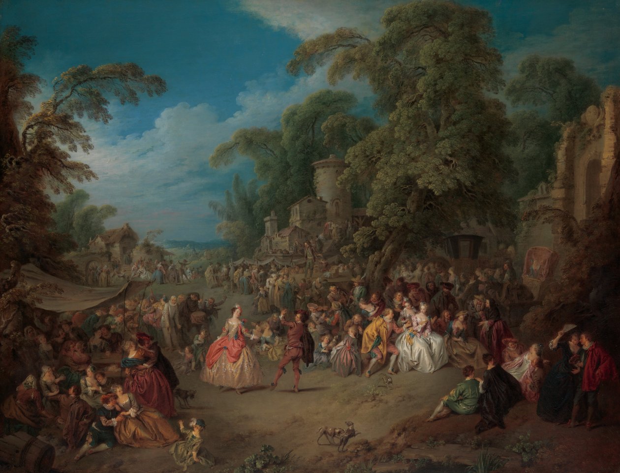 A bezonsi vásár, kb. 1733. alkotó: Jean Baptiste Pater