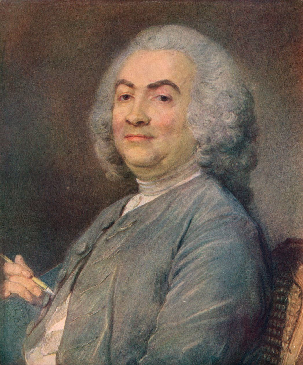 Laurent Carrs, 1745 alkotó: Jean Baptiste Perronneau