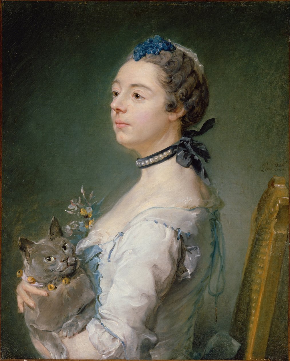Magdaleine Pinceloup de la Grange, született de Parseval, 1747 alkotó: Jean Baptiste Perronneau