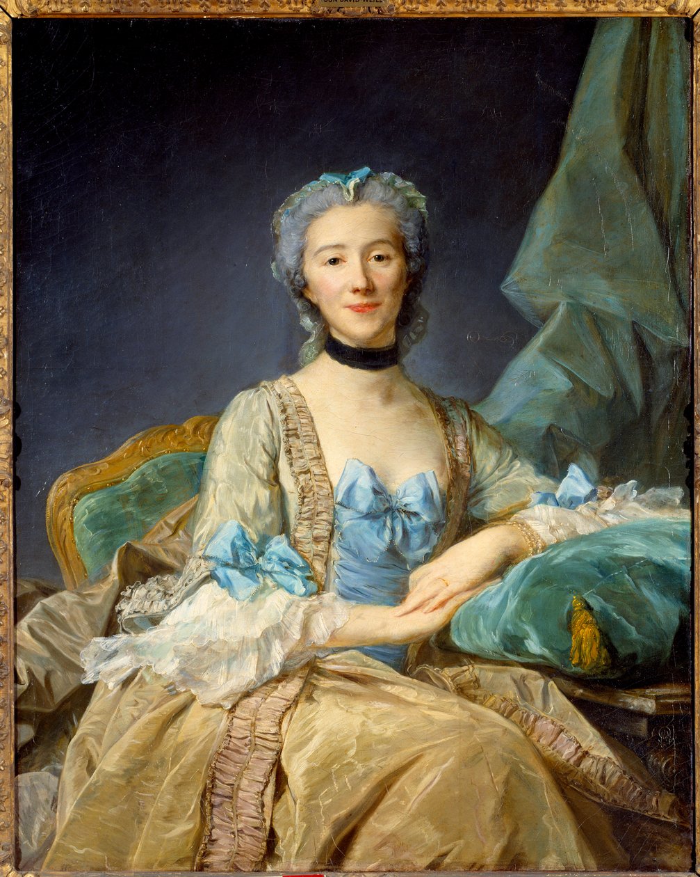 Madame de Sorquainville portréja - Jean-Baptiste Perroneau (Jean Baptiste Perronneau) festménye (1715-1783) - h s/t 1,01 x 0,81 m - Párizs, Louvre Múzeum - Madame de Sorquainville portréja. Jean-Baptiste Perroneau (1715-1783) festménye - 1,01 x 0 alkotó: Jean Baptiste Perronneau