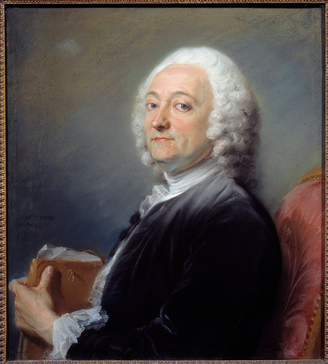 Hubert Drouais festő portréja (1699-1767) Jean-Baptiste Perroneau (Jean Baptiste Perronneau) pasztellfestménye (1715-1783) 1754 V: 0,64x0,57 m Orléans, musee des Beaux Paaisinter - Hubert Drouuais portré (1699-1767). Pasztellfestés b alkotó: Jean Baptiste Perronneau