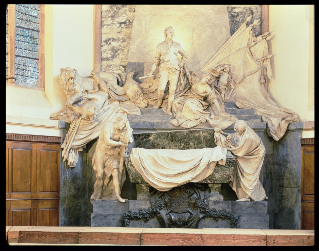 Maurice de Saxe marsall (1696-1750) sírja 1756-77 (márvány) alkotó: Jean Baptiste Pigalle