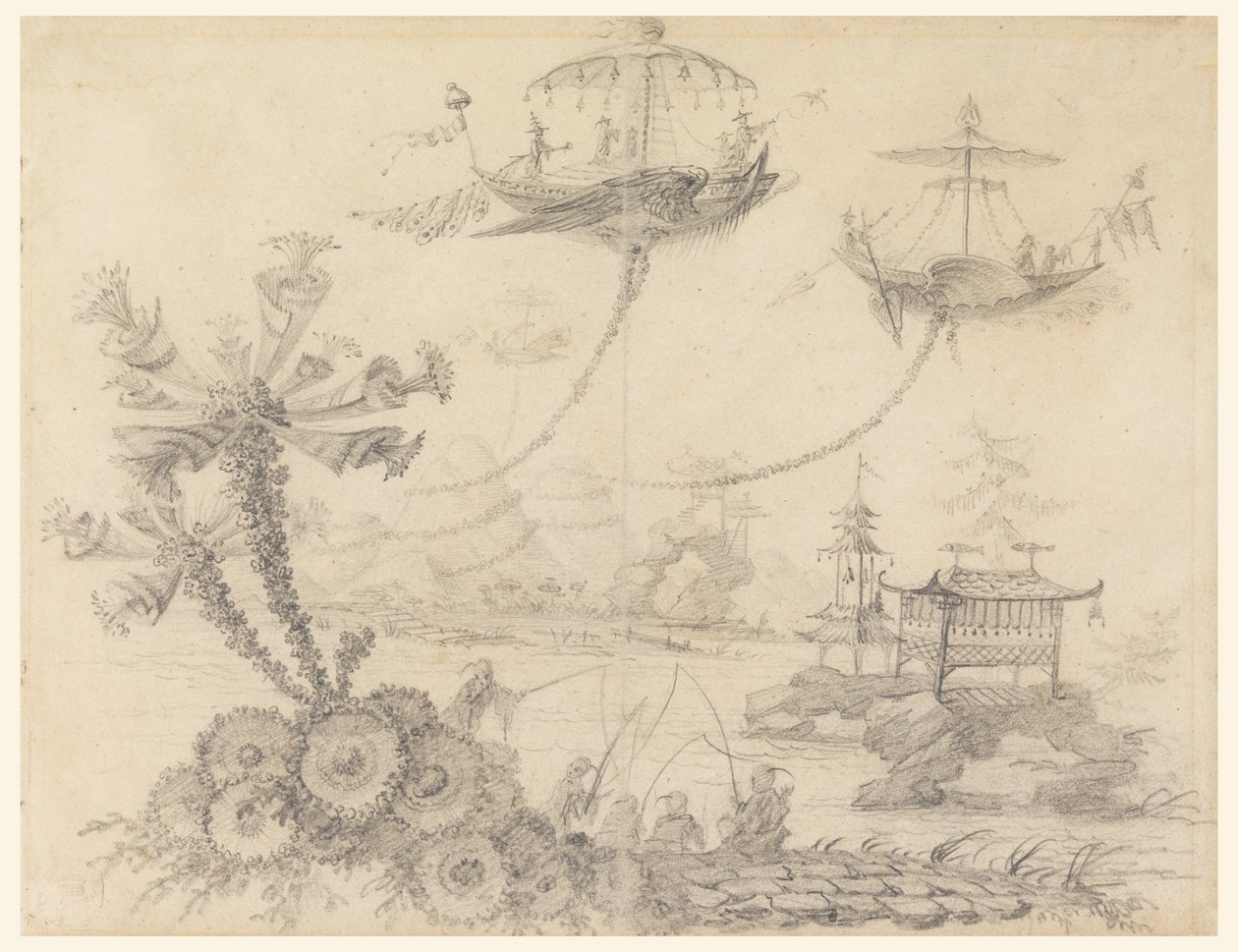 Chinoiserie Fantasy alkotó: Jean Baptiste Pillement