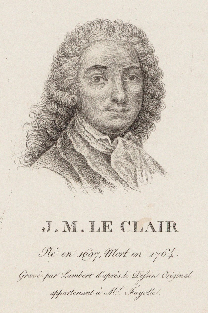 Jean-Marie Leclair hegedűművész és zeneszerző portréja 1697-1764. alkotó: Jean Baptiste Ponce Lambert