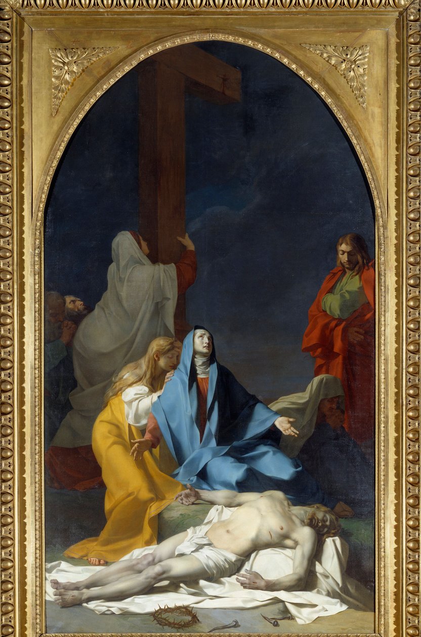 Jean Baptiste Regnault (1754-1829) festménye a kereszt leszállása 1789 V. 4,25x2,33 m alkotó: Jean Baptiste Regnault