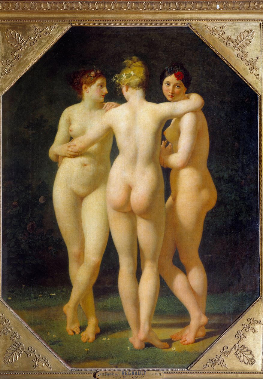 A három kegyelem. Jean Baptiste Regnault (1754-1829) festménye alkotó: Jean Baptiste Regnault