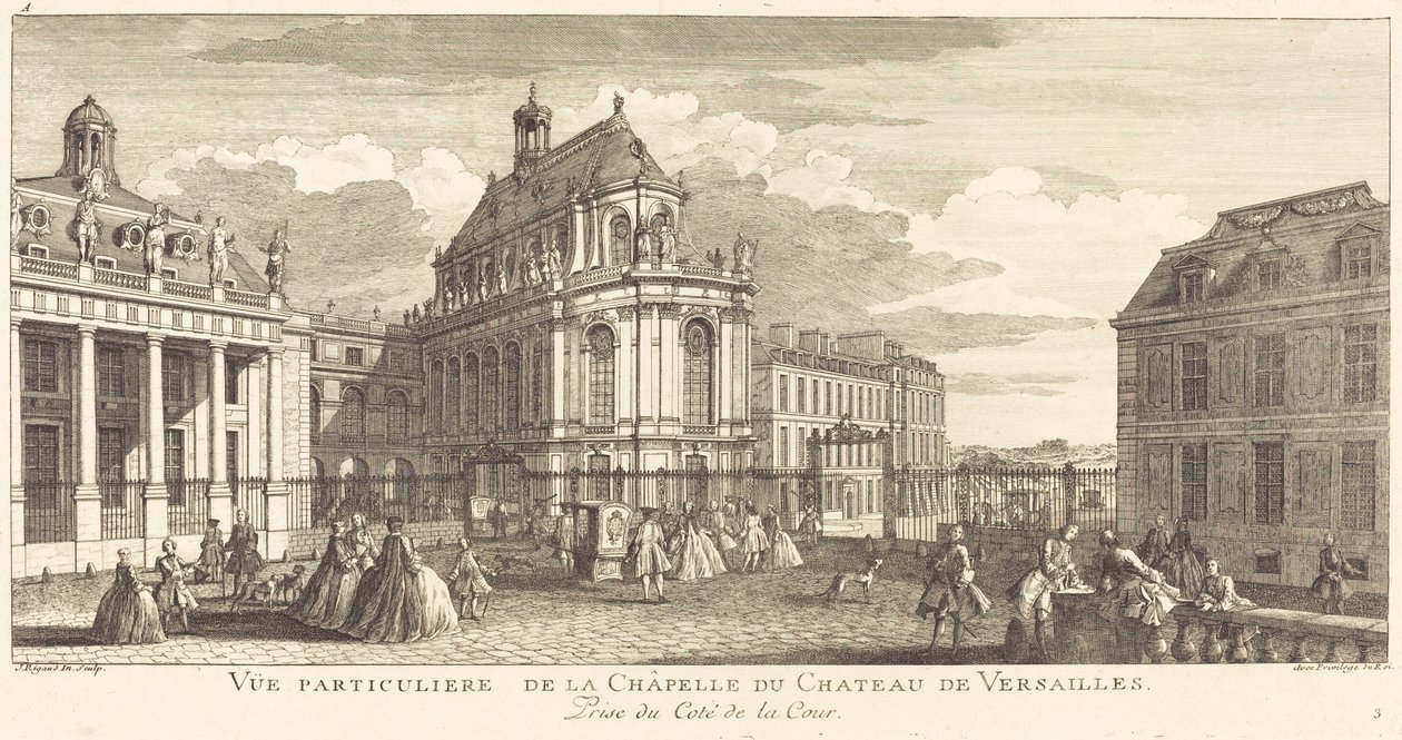 A Versailles-i kastély kápolnájának privát kilátása alkotó: Jean Baptiste Rigaud