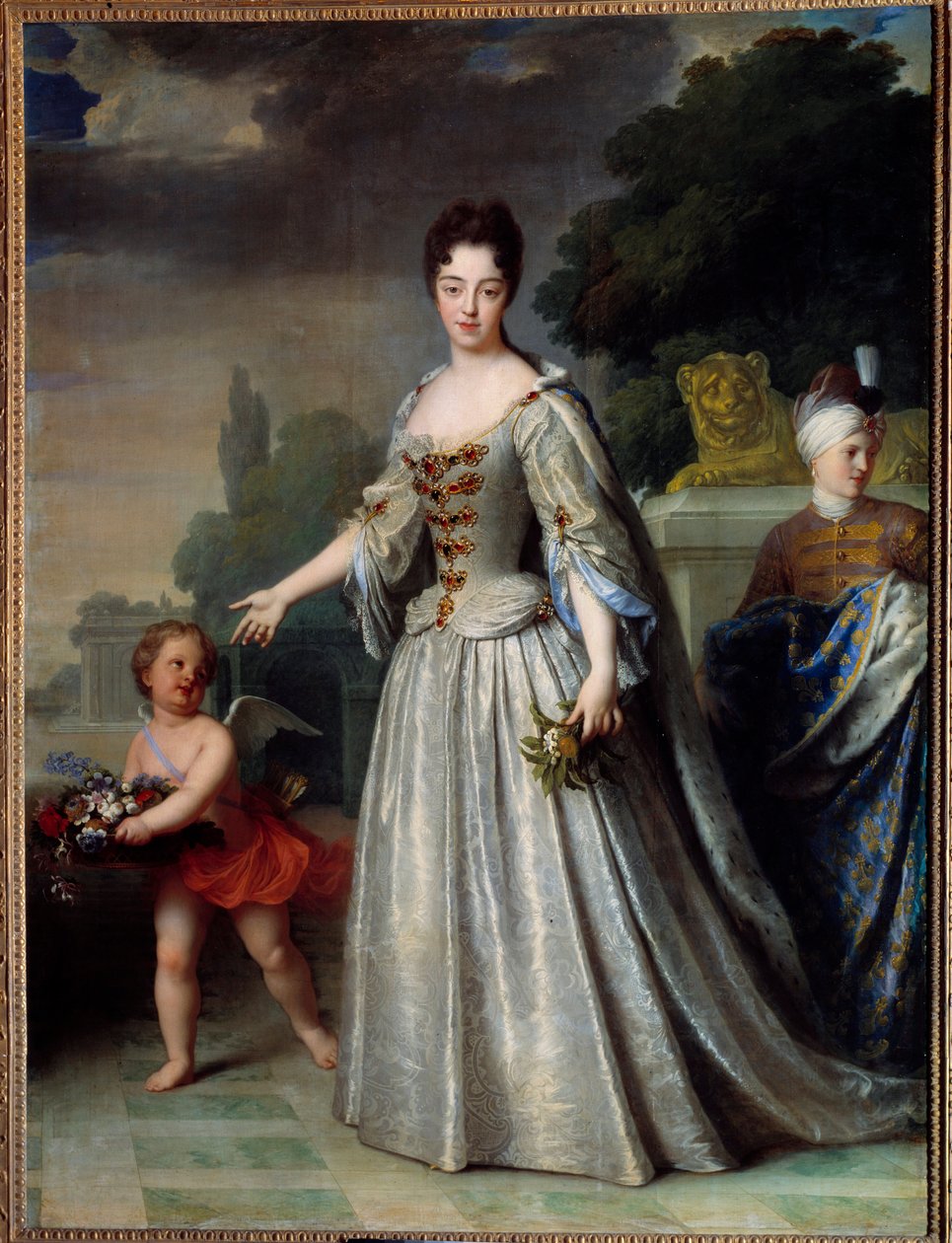 Savoie-i Marie Adelaide, a francia burgundi delfin hercegnő (1685-1712) portréja. Jean Baptiste Santerre (1651-1717) festménye alkotó: Jean Baptiste Santerre