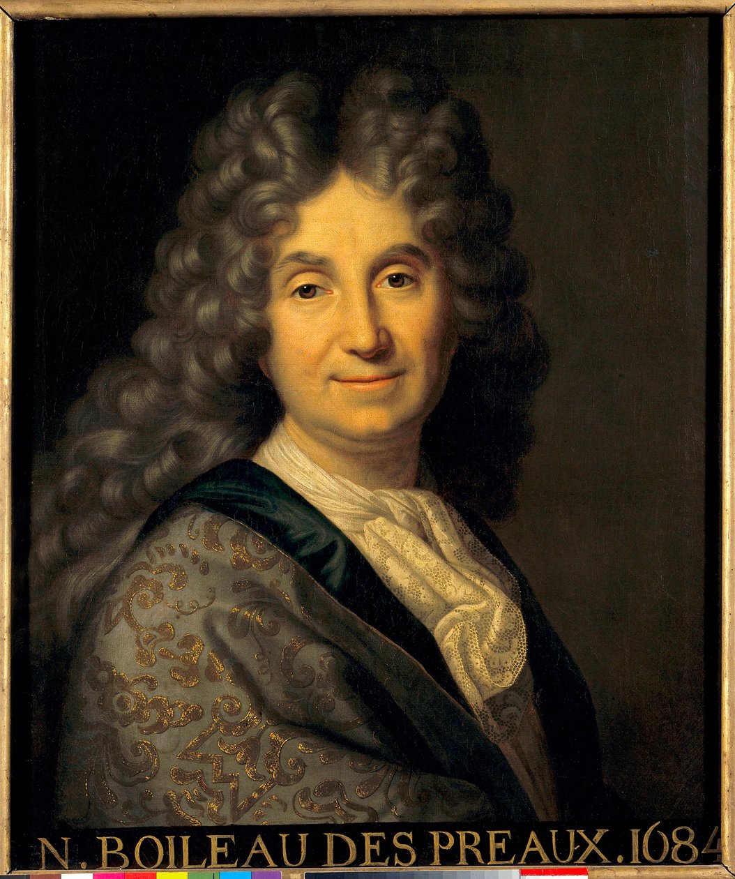 Nicolas Boileau Despreaux (Boileau-Despreaux) (1636-1711) portréja – Jean Baptiste Santerre (1651-1717) festménye alkotó: Jean Baptiste Santerre