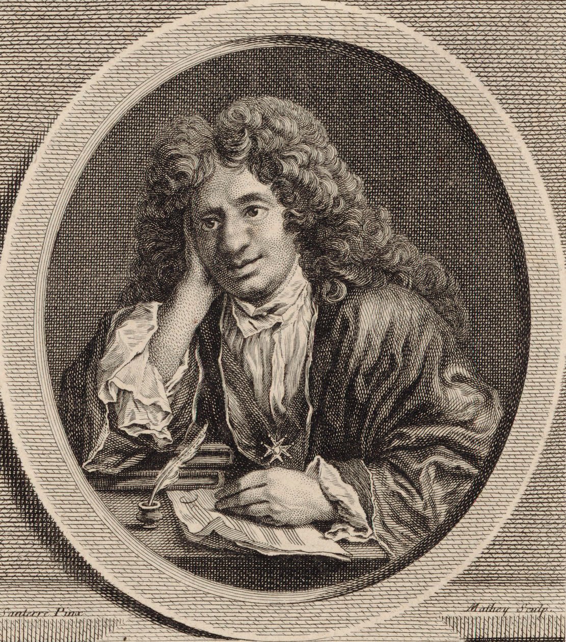 Michel-Richard de Lalande zeneszerző portréja 1657-1726. alkotó: Jean Baptiste Santerre