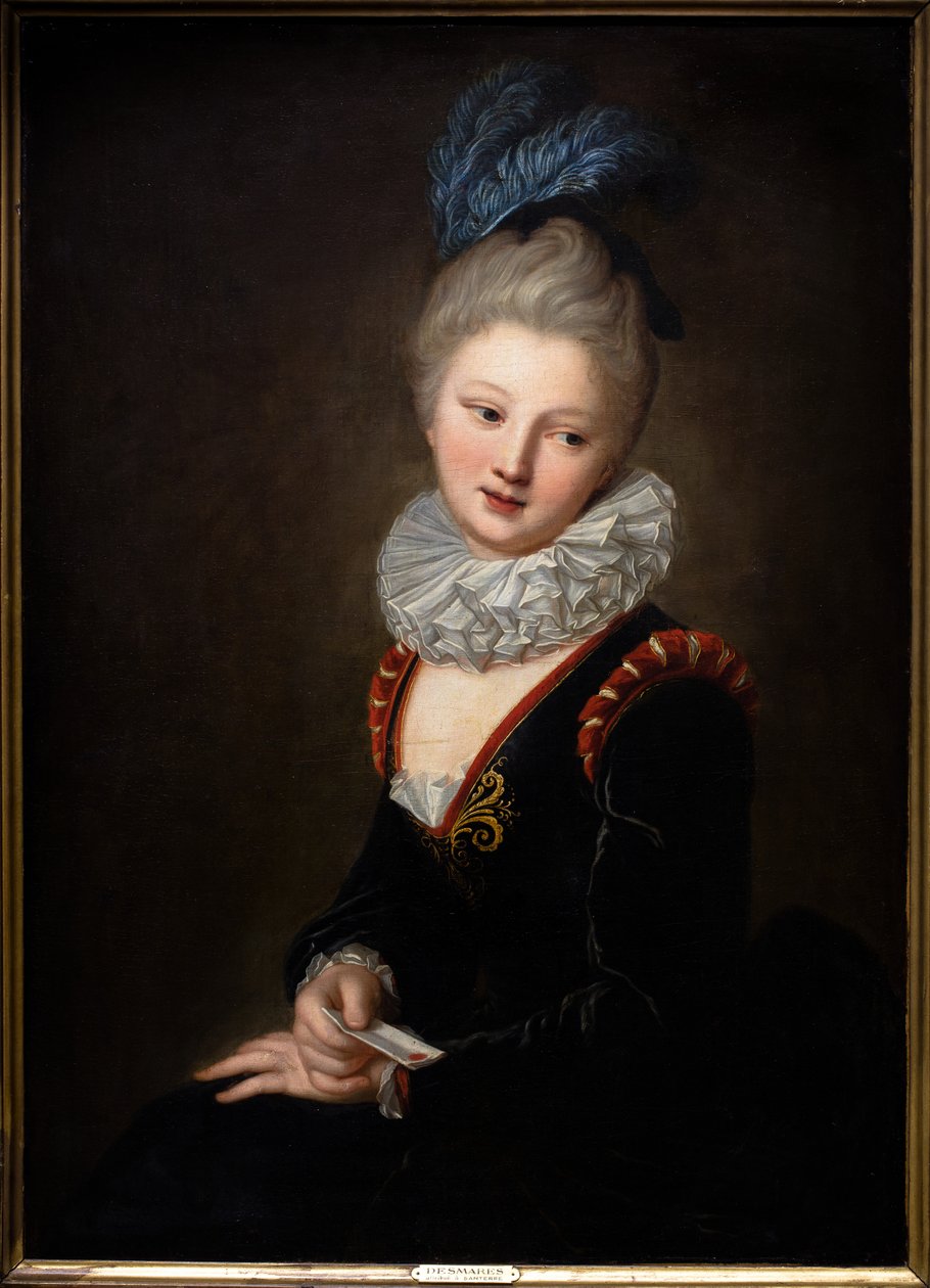 A fiatal nő az édes jeggyel alkotó: Jean Baptiste Santerre