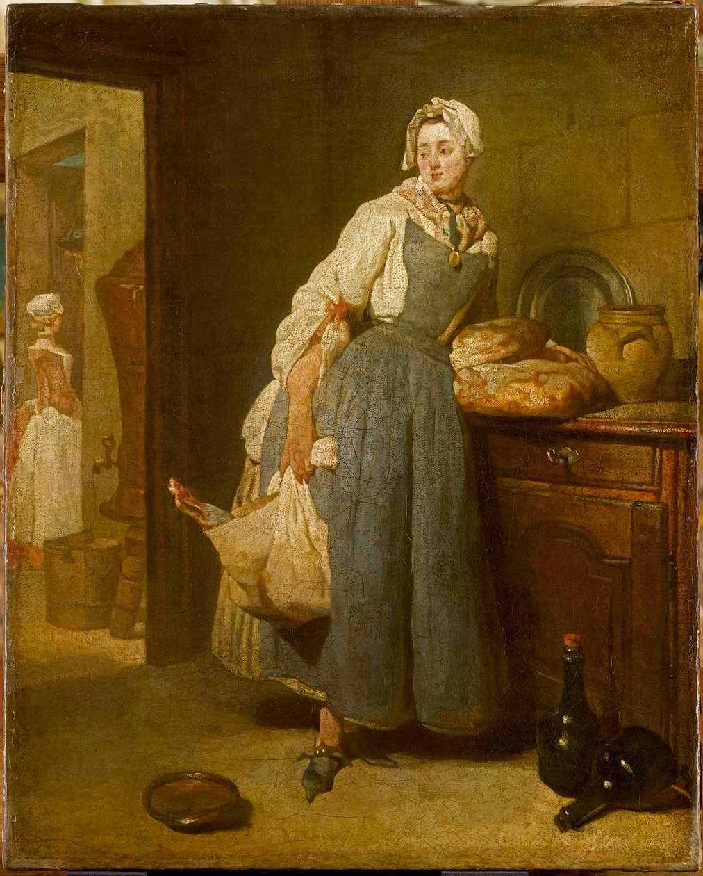 Vissza a piacról, 1739. alkotó: Jean Baptiste Simeon Chardin