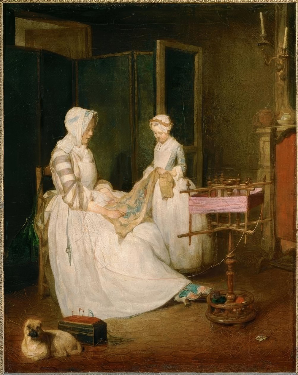 Chardin, a dolgos anya / 1739–40 körül alkotó: Jean Baptiste Simeon Chardin