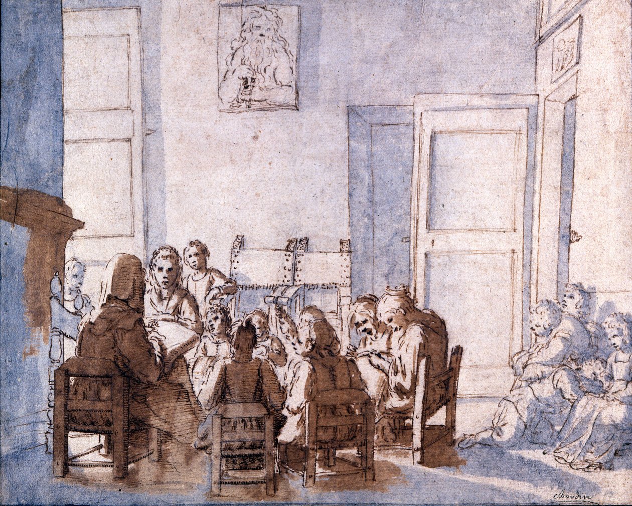 Jean Baptiste Chardin (1699-1779), Musee Glauco Lombardi, Párma rajza. alkotó: Jean Baptiste Simeon Chardin