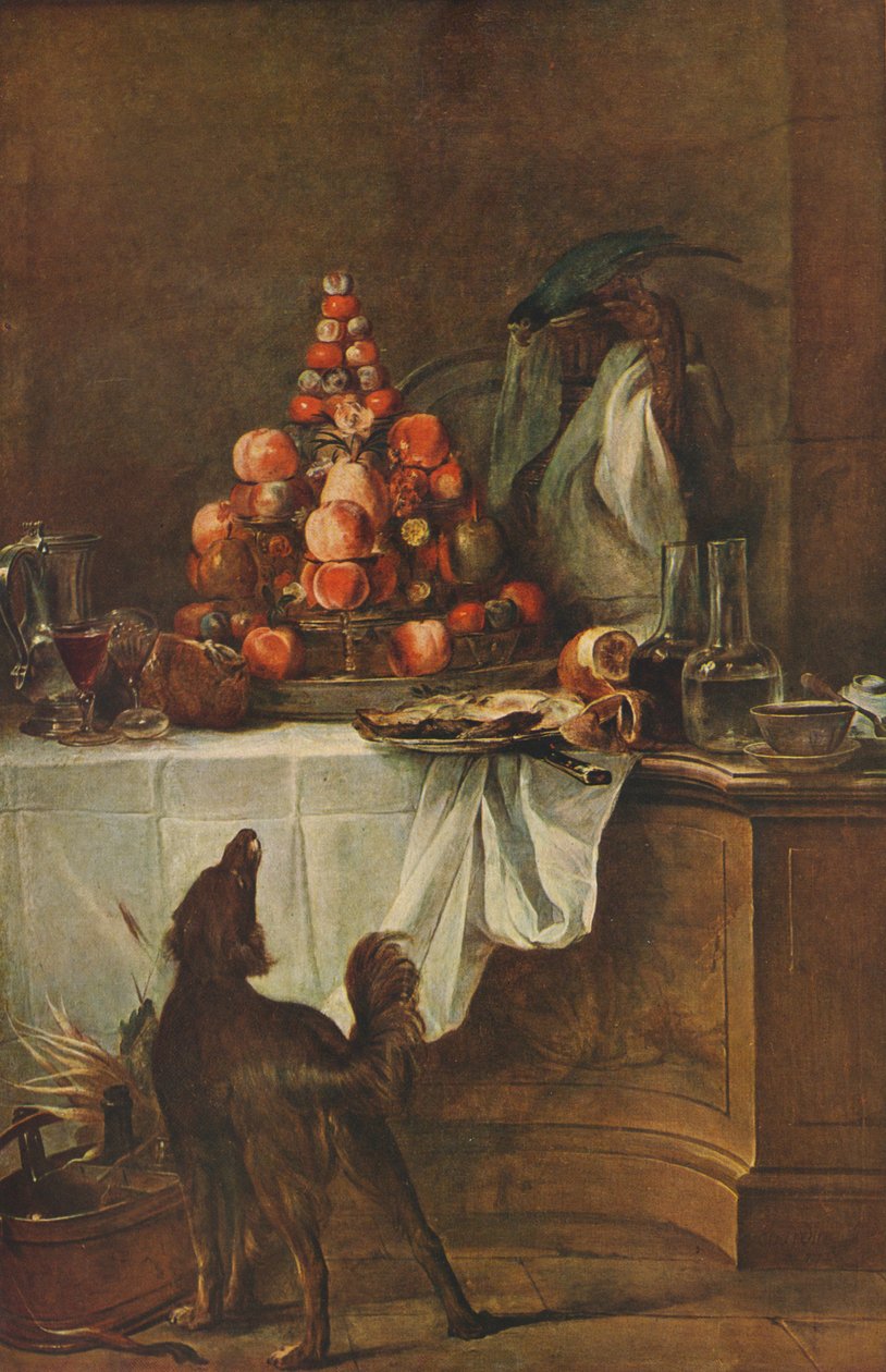 Chardin csendélete, 1728, 1939. alkotó: Jean Baptiste Simeon Chardin