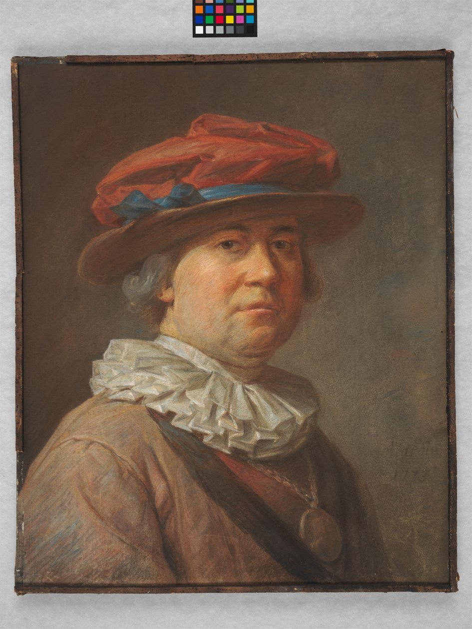 Férfi portré, 1773 alkotó: Jean Baptiste Simeon Chardin
