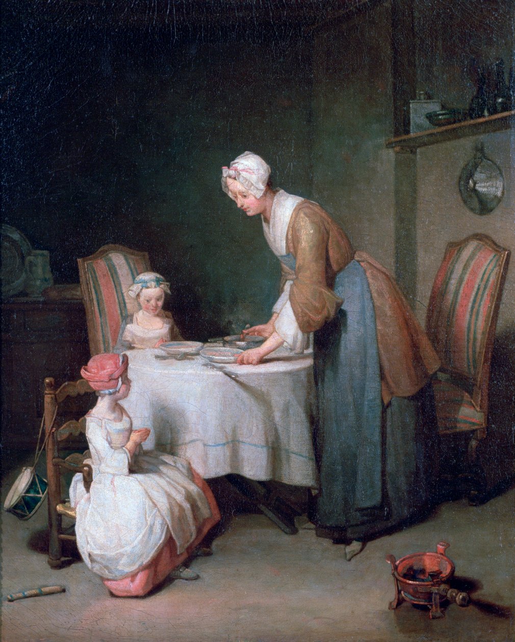Kegyelmet mondva, 1744 alkotó: Jean Baptiste Simeon Chardin