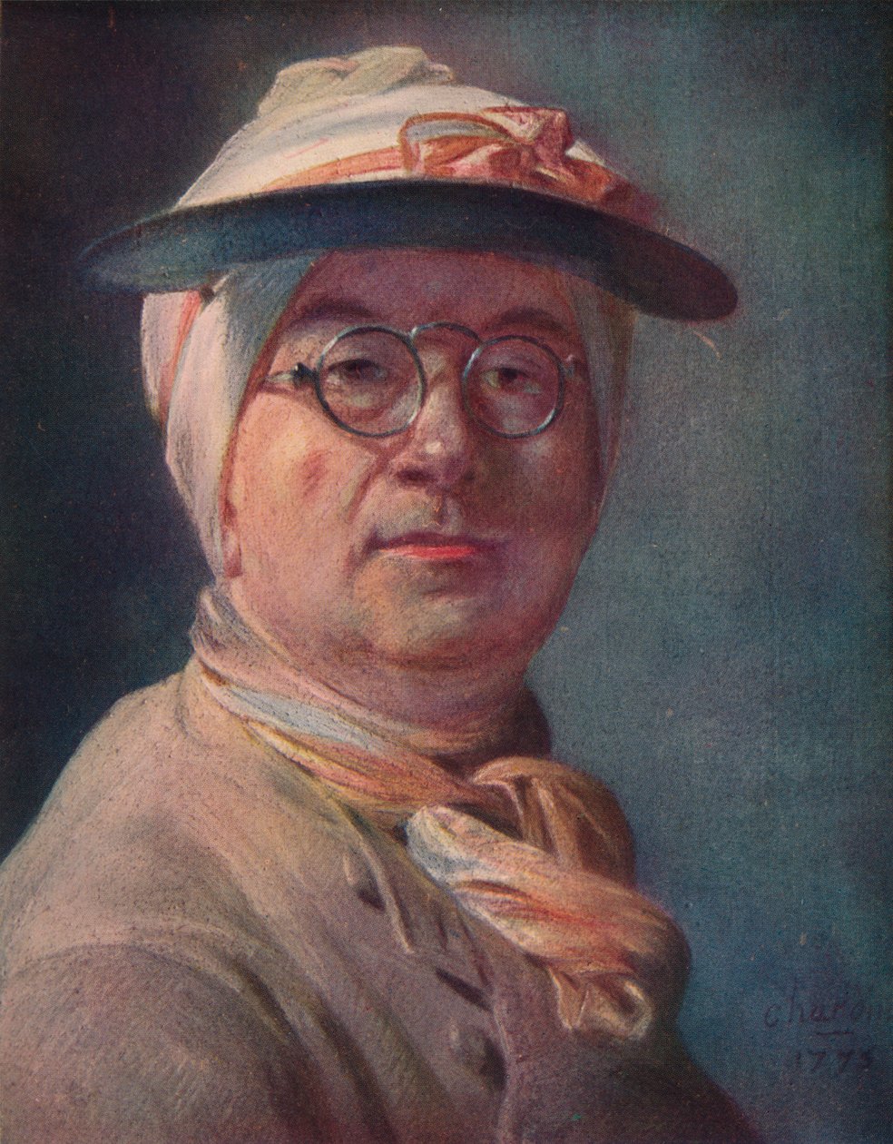 Szemüveges önarckép, 1775 alkotó: Jean Baptiste Simeon Chardin