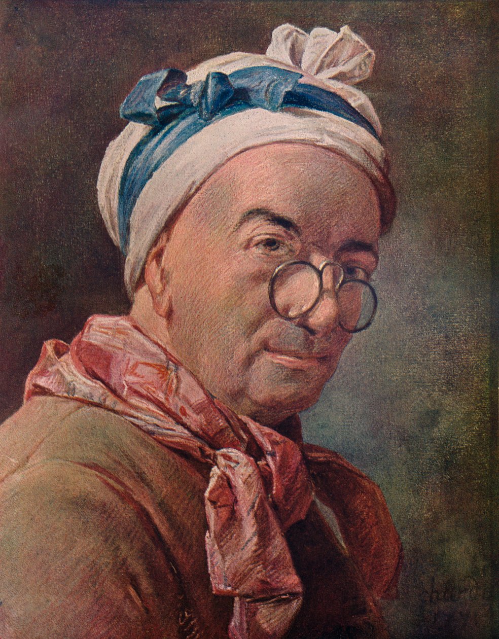 Önarckép szemüvegben, 1771 alkotó: Jean Baptiste Simeon Chardin