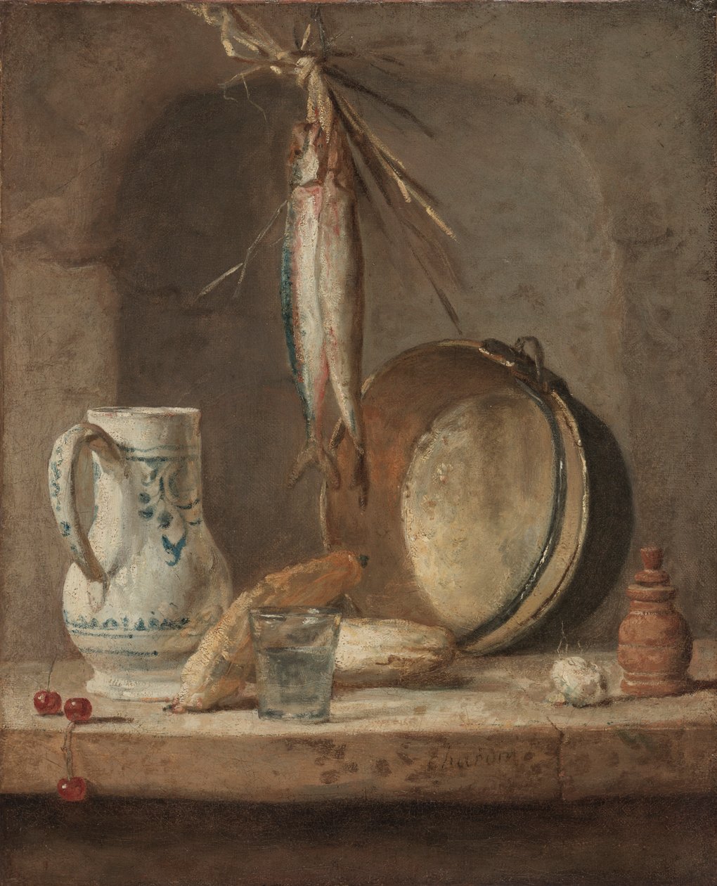 Csendélet heringekkel, c. 1735. alkotó: Jean Baptiste Simeon Chardin