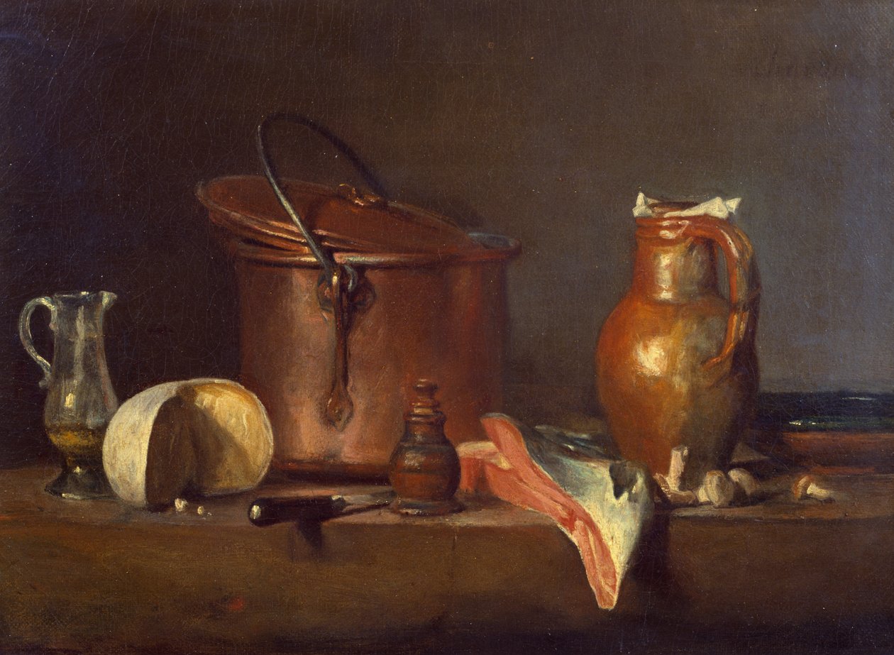 Csendélet lazaccal, 1730 körül alkotó: Jean Baptiste Simeon Chardin