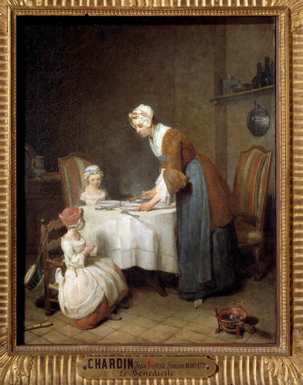 Jean Baptiste Simeon Chardin (1699-1779) bencés festménye V. 0,49x0,41 m alkotó: Jean Baptiste Simeon Chardin
