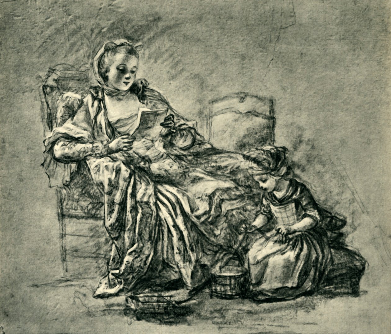 A levél, 18. század közepe-vége, 1943. alkotó: Jean Baptiste Simeon Chardin