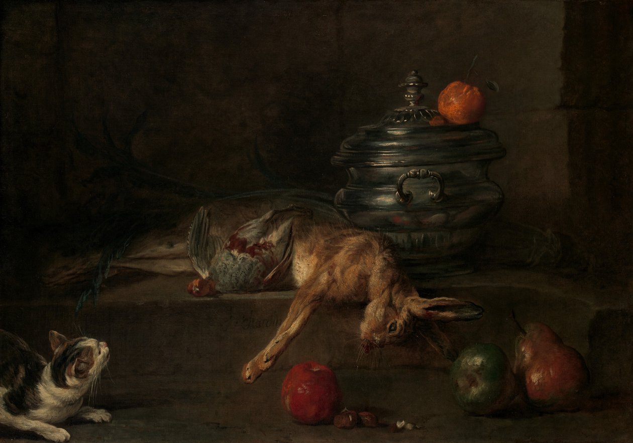 The Silver Tureen, kb. 1728-30. alkotó: Jean-Baptiste Simeon Chardin
