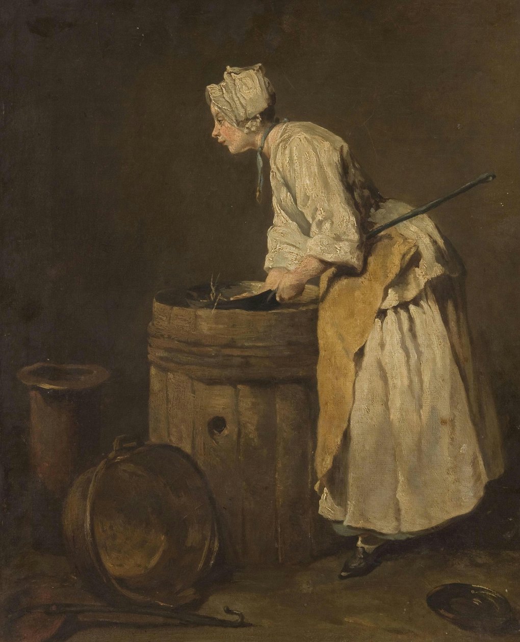Könyves szobalány alkotó: Jean Baptiste Simeon Chardin