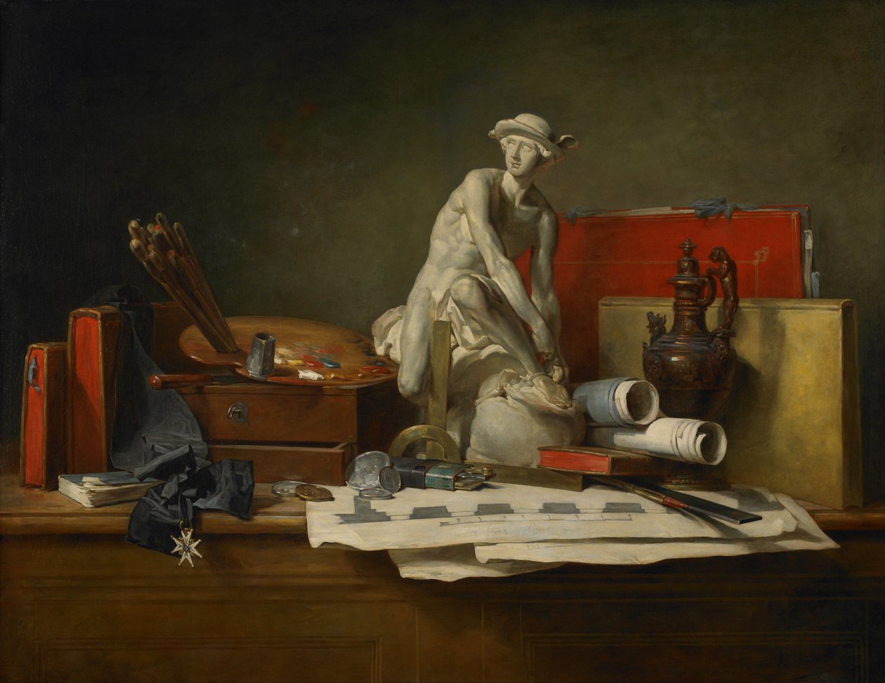 A művészetek tulajdonságai és a nekik járó jutalmak alkotó: Jean Baptiste Simeon Chardin
