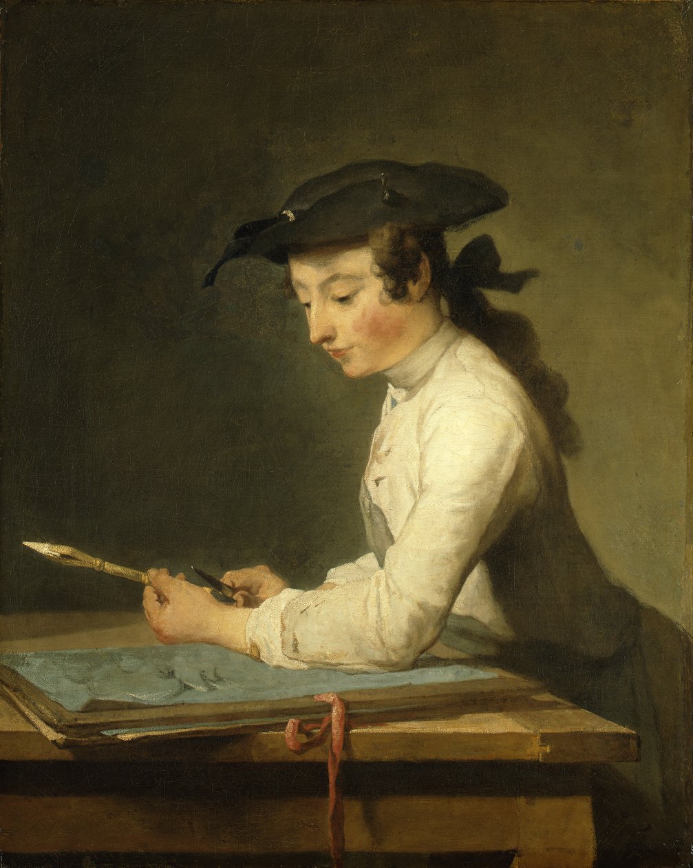 A rajzoló alkotó: Jean Baptiste Simeon Chardin