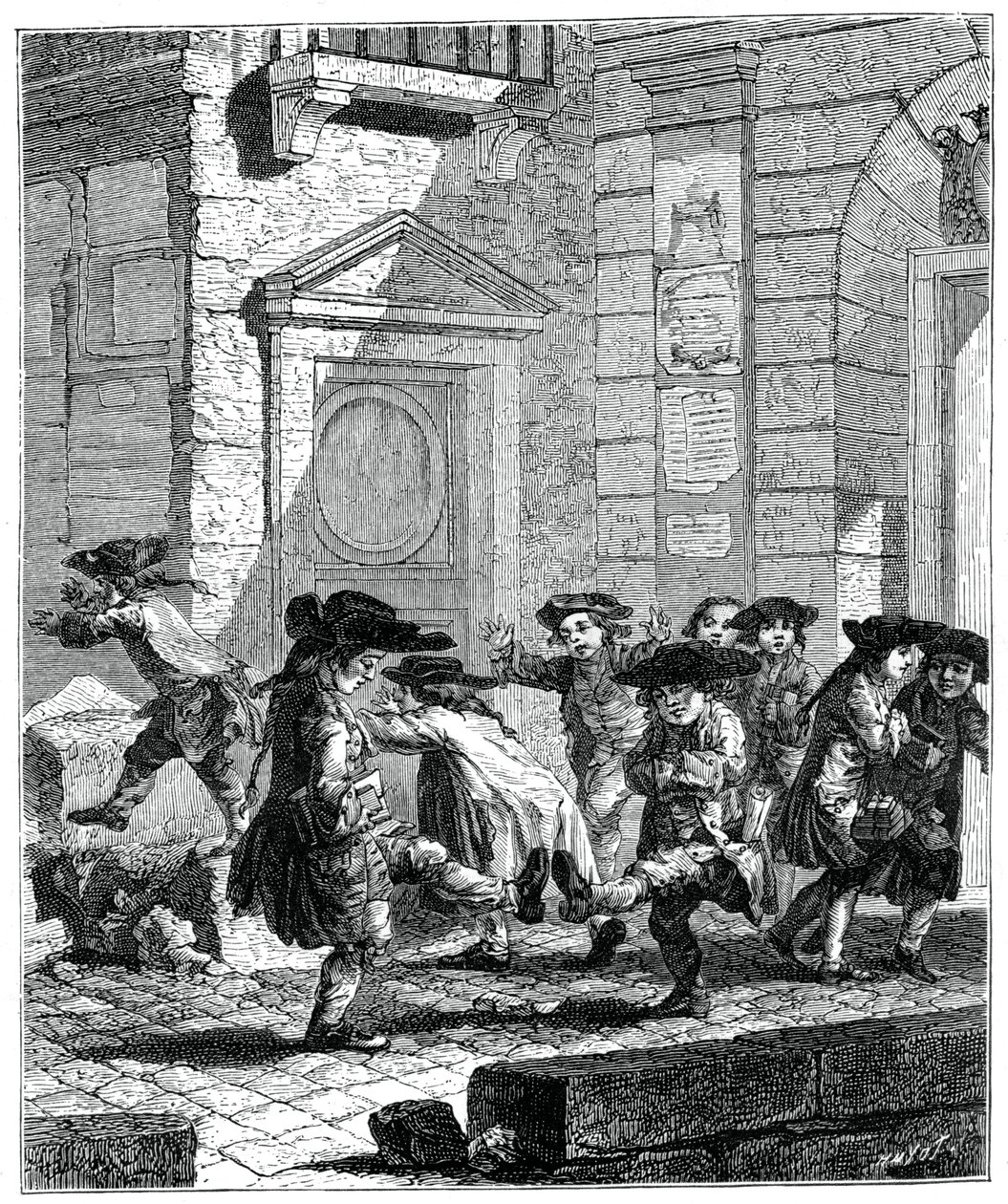 Kilépés az egyetemről, 1885. alkotó: Jean Baptiste Tilliard