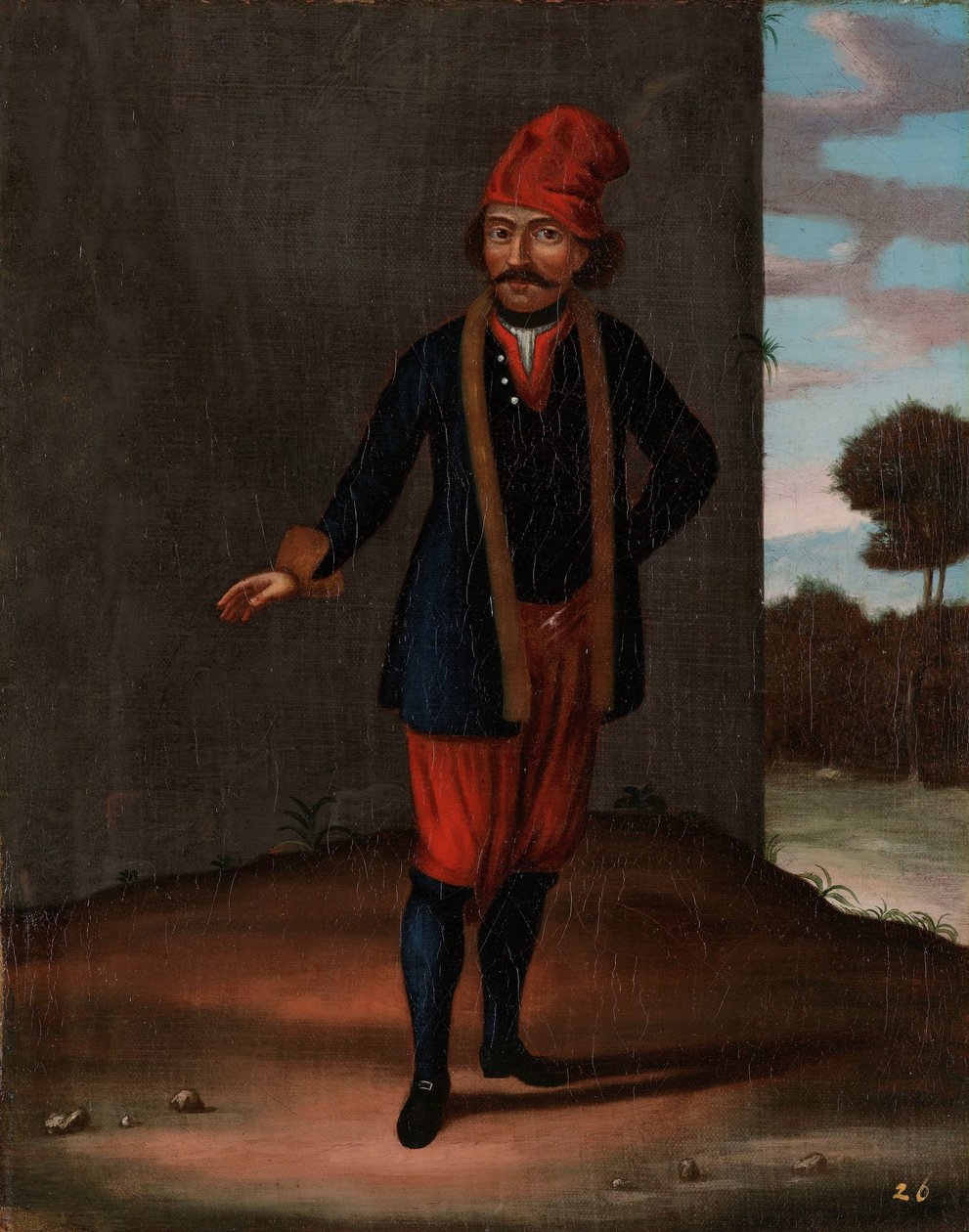 Férfi Kithnos szigetéről (Thermia) alkotó: Jean Baptiste Vanmour (workshop of)